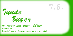 tunde buzer business card